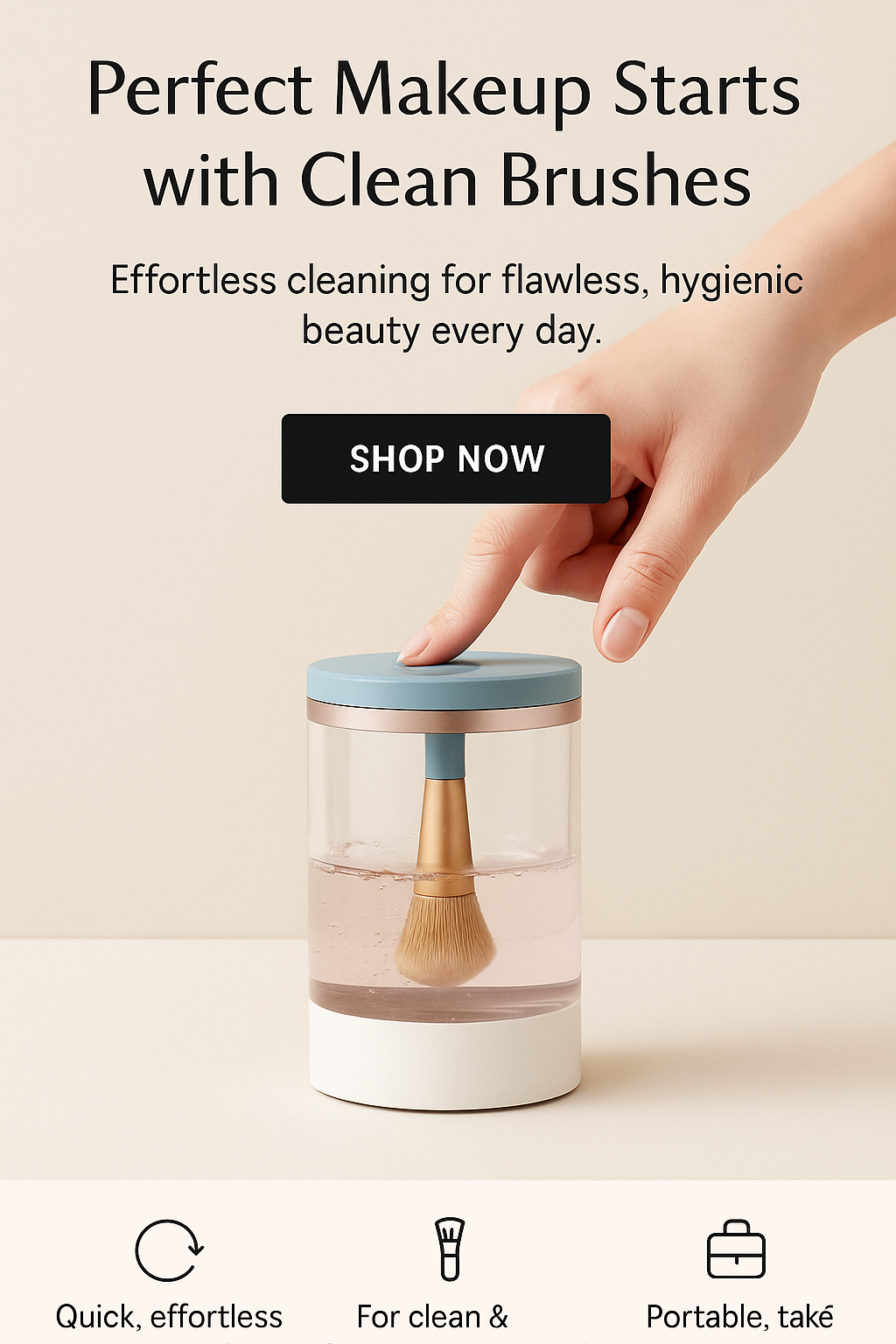 Electric Makeup Brush Cleaner